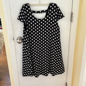 Polka dot tent style womens dress